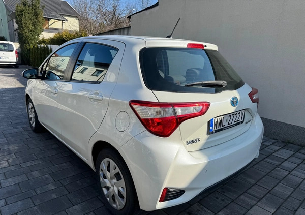 Toyota Yaris cena 52500 przebieg: 57000, rok produkcji 2018 z Warszawa małe 121